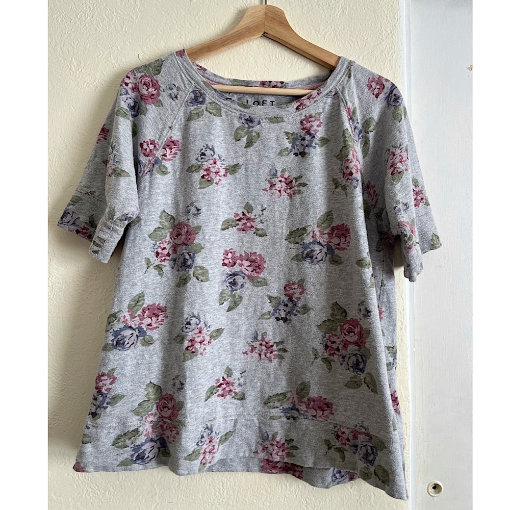 Loft floral sweater top